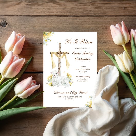 Er ist Christlich Ostern verschont Einladung
