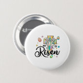 Er ist Christlich östlich von Coquette Crow Bow Ei Button (Vorne & Hinten)