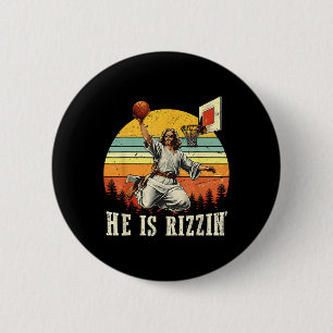 Er ist Christlich Rizzin Ostern Bysketts Button