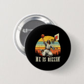 Er ist Christlich Rizzin Ostern Bysketts Button (Vorne & Hinten)
