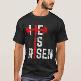 Er ist Christlichen Teenager des Gymnastikkreuzes  T-Shirt