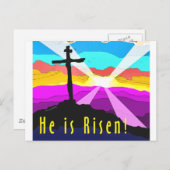 Er ist Christlicher Geschenkdesigner Postkarte (Vorne/Hinten)