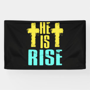 Er ist Christlicher glücklicher OsterJesus auferst Banner