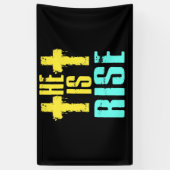 Er ist Christlicher glücklicher OsterJesus auferst Banner (Vertikal)