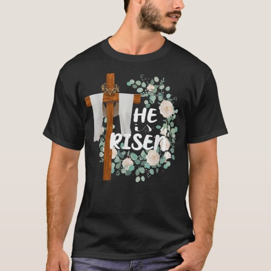 Er ist Christlicher Ostern Jesus T - Shirt (Vorderseite)