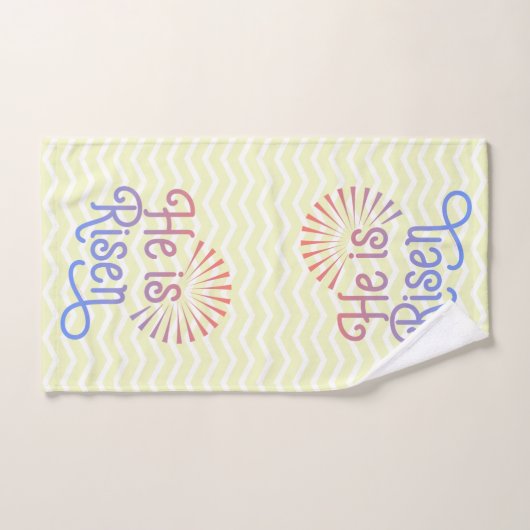 Er ist Christlicher OsterRetro Handtuch (Handtuch)