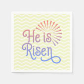 Er ist Christlicher OsterRetro Serviette (Vorderseite)