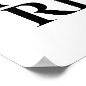 Er ist Christliches Zitat Sprichwort Schwarz-weiß Poster (Ecke)