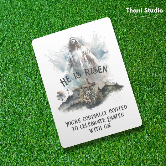 Er ist das Christliche riskante Osterkreuz Einladung