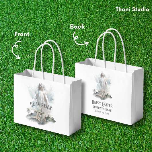Er ist das Christliche riskante Osterkreuz Große Geschenktüte