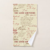 Er ist das Gute Hirtenbuch von John Risen Badhandtuch Set (Handtuch)