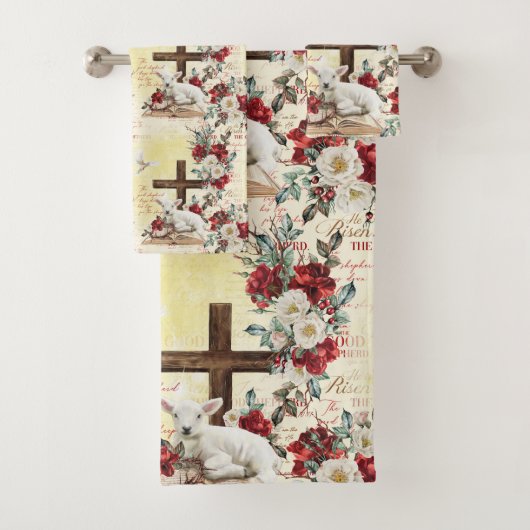 Er ist das Gute Hirtenbuch von John Risen Badhandtuch Set (Insitu)