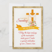 Er ist das Osterkreuz, Blume, das elegante Ostern Ankündigung (Vorderseite)