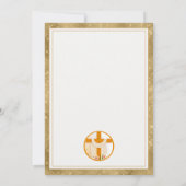 Er ist das Osterkreuz, Blume, das elegante Ostern Ankündigung (Rückseite)