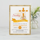 Er ist das Osterkreuz, Blume, das elegante Ostern Ankündigung (Stehend Vorderseite)