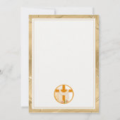 Er ist das Osterkreuz, Blume, das elegante Ostern Ankündigung (Rückseite)