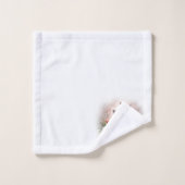 Er ist das Osterkreuz mit Blume. Badhandtuch Set (Waschlappen)