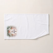 Er ist das Osterkreuz mit Blume. Badhandtuch Set (Handtuch)