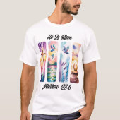 Er ist das Osterkreuz T-Shirt (Vorderseite)