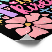 Er ist das Osterkreuzkoquette Jesus Christlich Poster (Ecke)