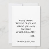 Er ist das Risserfarbene Osterangellkreuz Einladung (Rückseite)