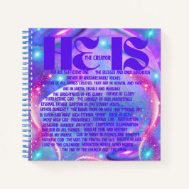 Er ist das Schöpfer-Spiral-Notebook Notizblock