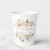 Er ist das wunderschöne Pink Floral Oaster Party Pappbecher (Vorderseite)