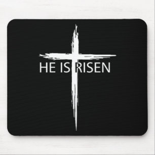 Er ist der Christliche Ostern Jesus Religiou Mousepad