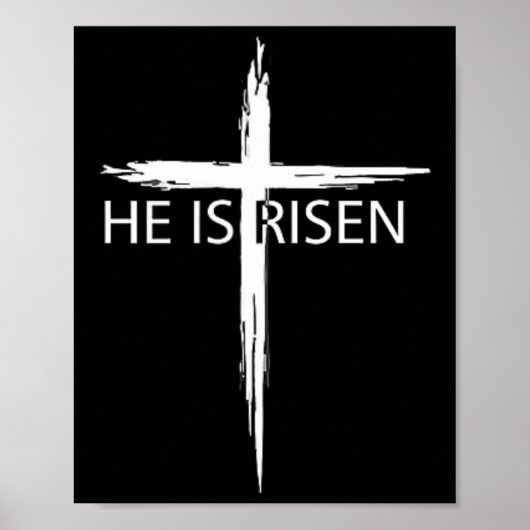 Er ist der Christliche Ostern Jesus Religiou Poster (Vorne)