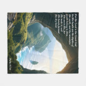Er ist der Große Gott, Gott und Schöpfer Verse Fleecedecke (Vorderseite (Horizontal))