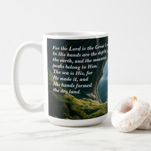 Er ist der Große Gott, Gott und Schöpfer Verse Kaffeetasse