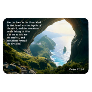 Er ist der Große Gott, Gott und Schöpfer Verse Magnet