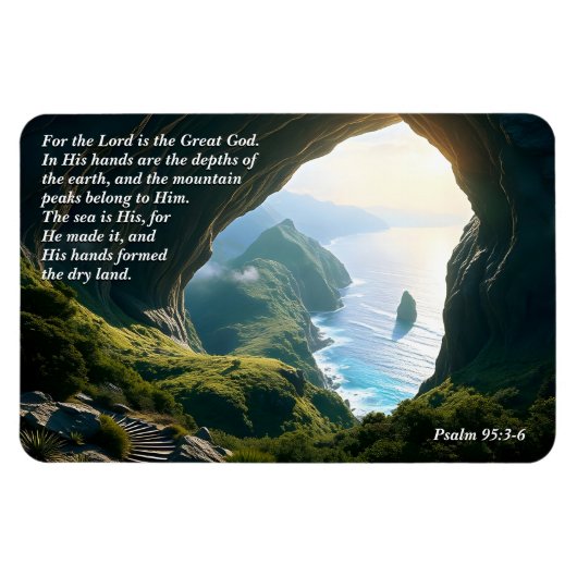 Er ist der Große Gott, Gott und Schöpfer Verse Magnet (Horizontal)