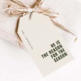 Er ist der Grund für den Christlichen Urlaub der J Geschenkanhänger