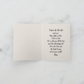 Er ist der Löwe und das Lamm-Beileid geklappt Karte (Innenseite)