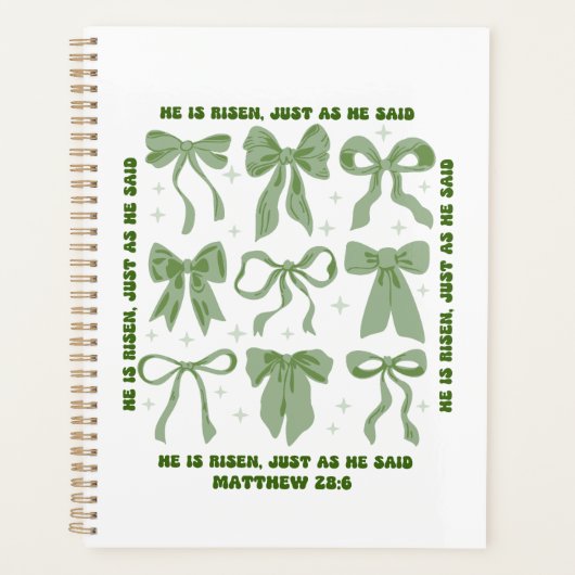 Er ist der Osterblütenkochettbow Planer (Vorderseite)