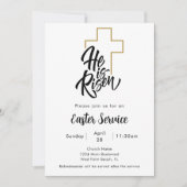 Er ist der Osterservice der Kirche vom Roten Meer Einladung (Vorderseite)