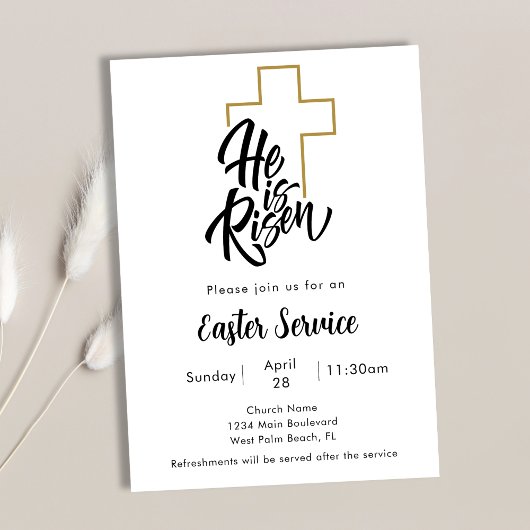 Er ist der Osterservice der Kirche vom Roten Meer Einladung