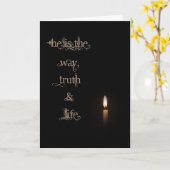 Er ist der Weg, Wahrheit und Leben Karte (Gelbe Blume)