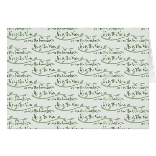 Er ist der Wein, wir sind die Zweige Parakaleo Not (Vorderseite (Horizontal))