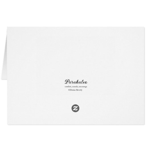 Er ist der Wein, wir sind die Zweige Parakaleo Not (Rückseite Horizontal)