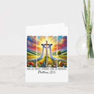 Er ist die Auferstehung des Glaubens, Jesus Ostern Karte