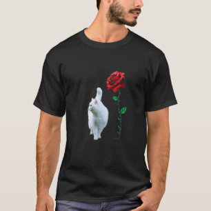 Er ist die beste Mutter für immer Rote Rose Weiße T-Shirt