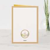 Er ist die Blume der Osterwasserfarbe, religiös (Rückseite)