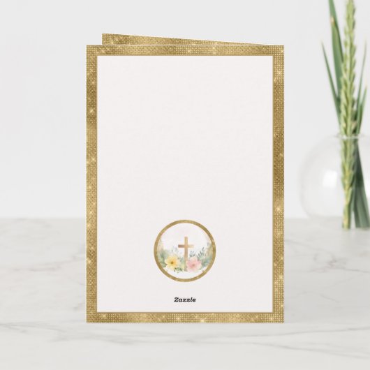 Er ist die Blume der Osterwasserfarbe, religiös (Rückseite)