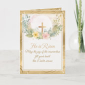 Er ist die Blume der Osterwasserfarbe, religiös (Vorderseite)