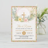 Er ist die Blume der Osterwasserfarbe, religiös Ankündigung (Stehend Vorderseite)