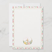 Er ist die Blume der Osterwasserfarbe, religiös Ankündigung (Rückseite)