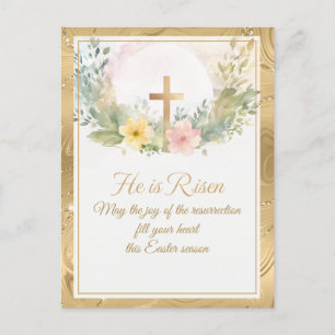Er ist die Blume der Osterwasserfarbe, religiös Feiertagspostkarte