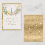 Er ist die Blume der Osterwasserfarbe, religiös Mitteilungskarte (Vorne/Hinten)